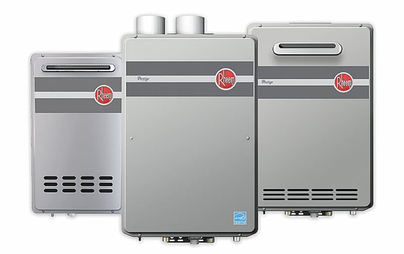 Tankless water heater temperature settings are the same as standard tank water heaters
