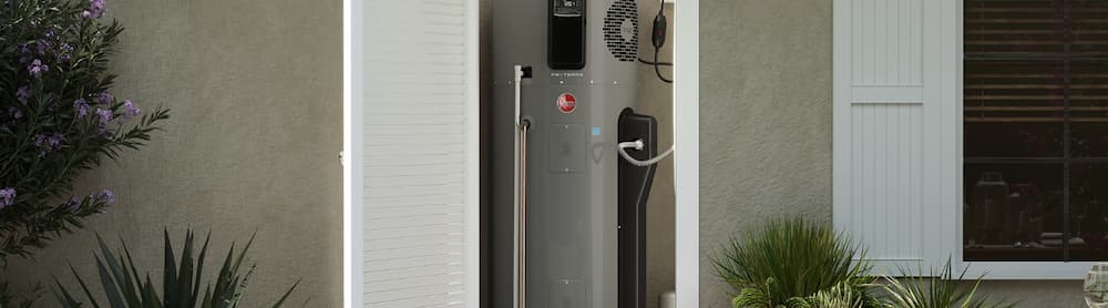 water heater in closet