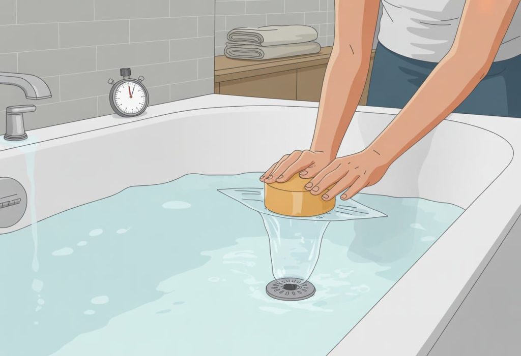 how to plug a bathtub drain without a plug