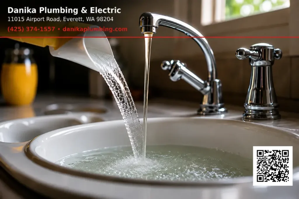 clean drains with homemade solution
