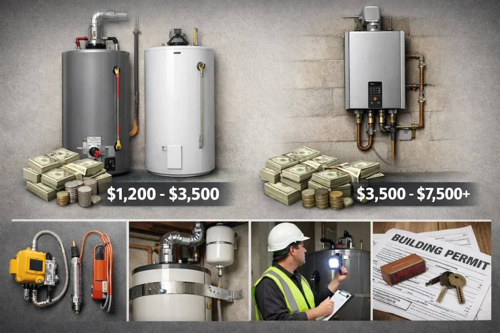 Average Cost to Replace a Water Heater in Everett