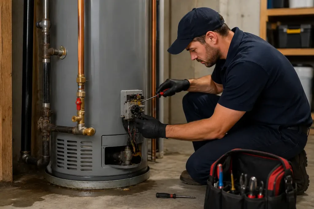 water heater repair Everett WA technician