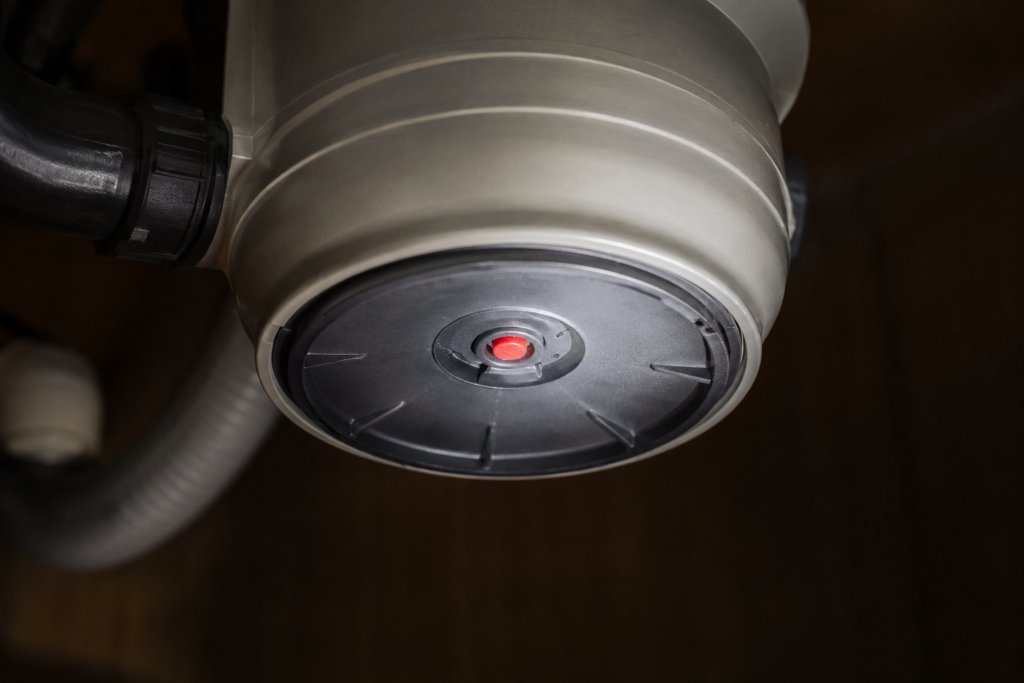 garbage disposal reset button under sink