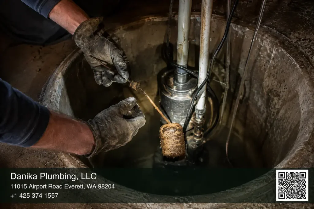 sump pump float switch inspection Snohomish County home