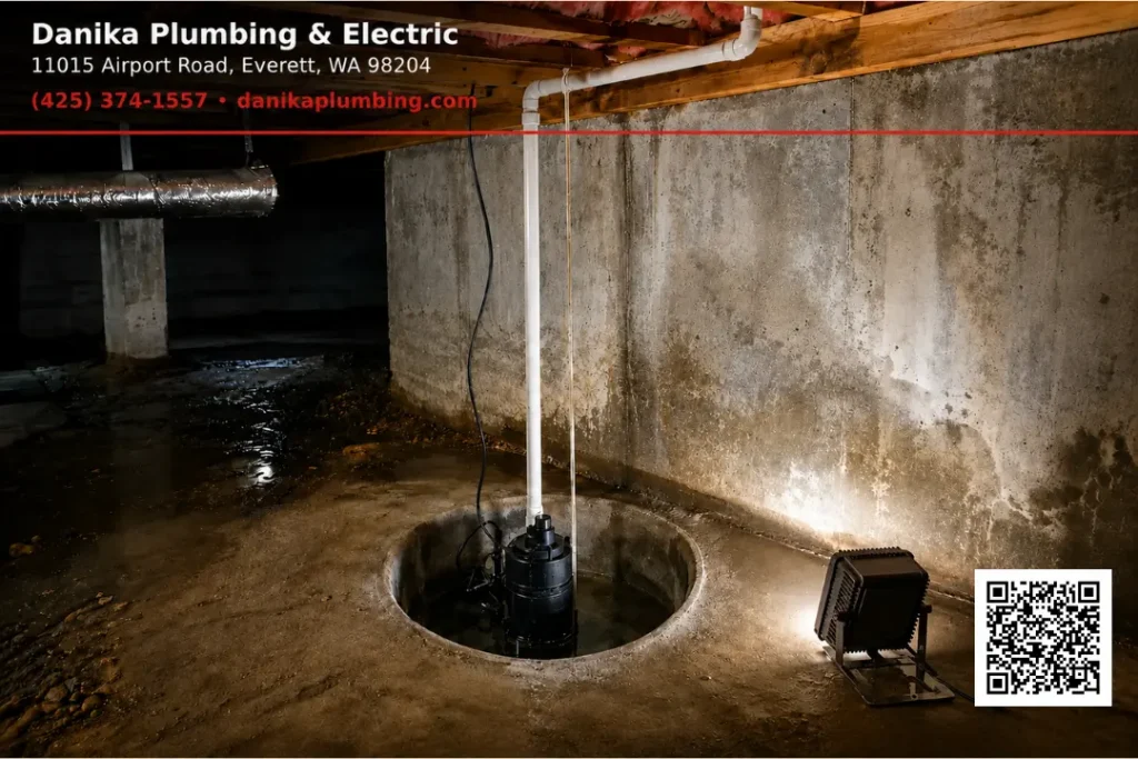 sump pump lifespan Marysville WA crawl space