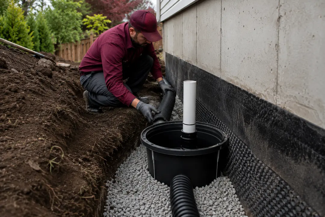 crawl space water drainage Everett WA