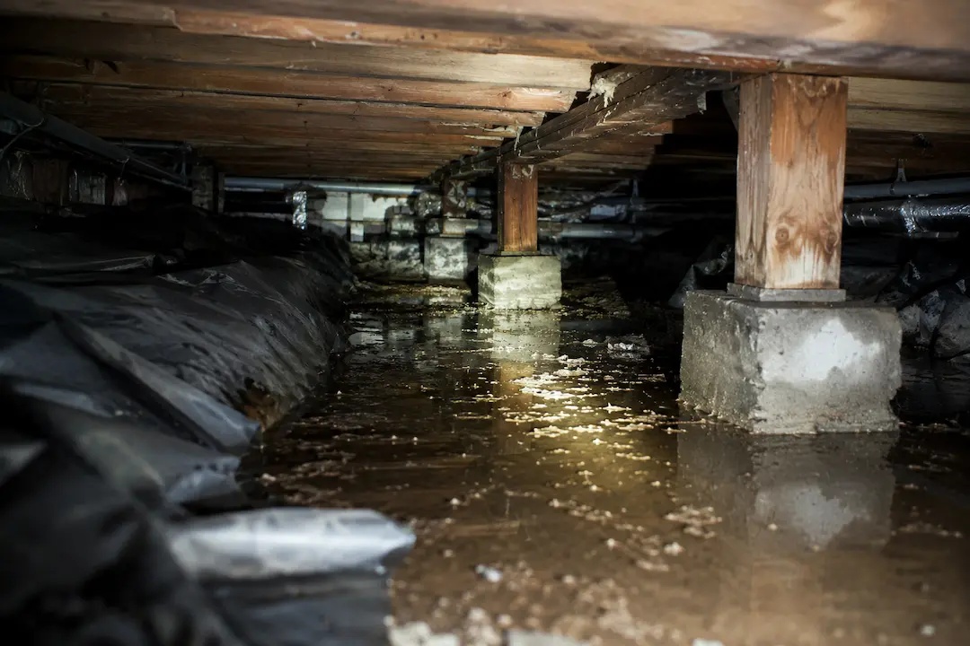 water in crawl space