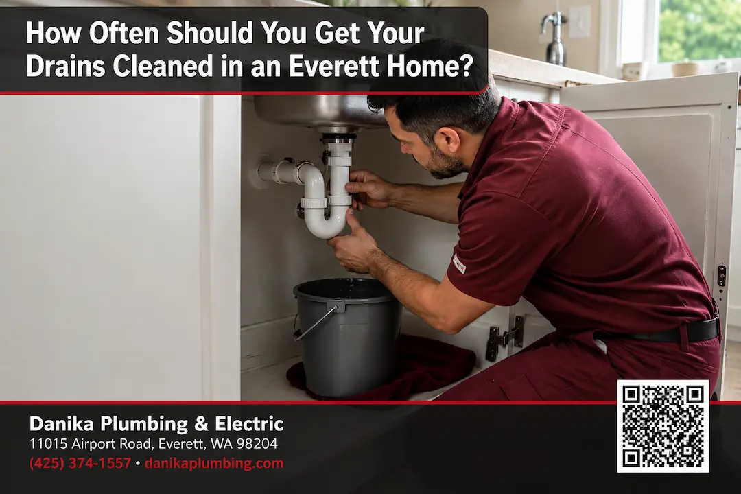 How often to clean drains in an Everett home