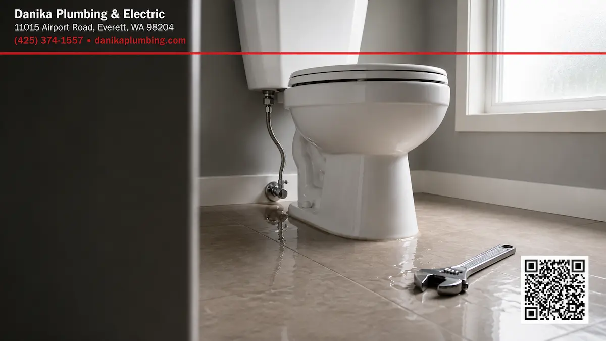 toilet leaking at the base