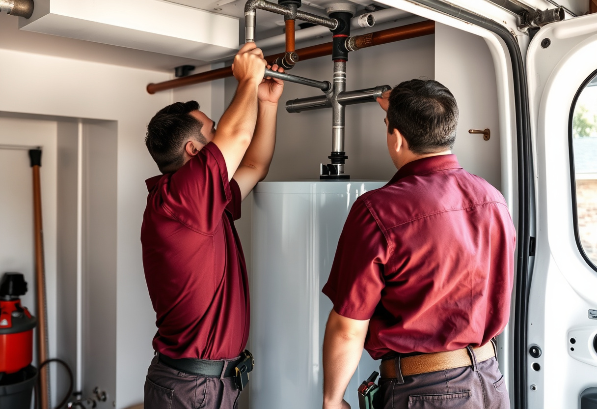 Water heater replacement in an Arlington, WA garage