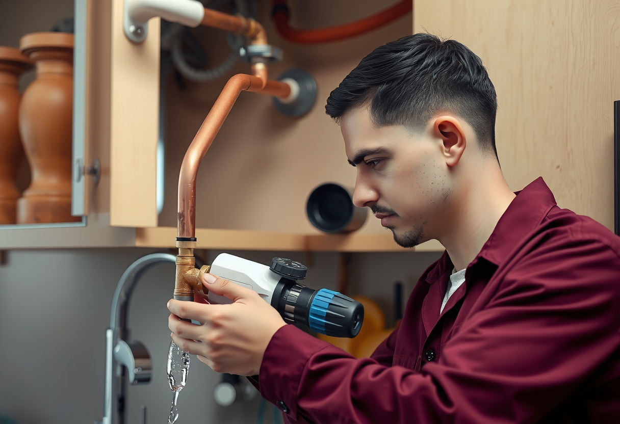 Emergency plumbing repair on a burst supply line in Bellevue WA