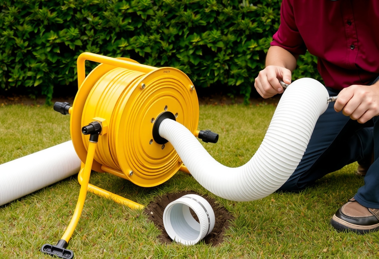Cured-in-place pipe relining equipment at a Bellevue WA property