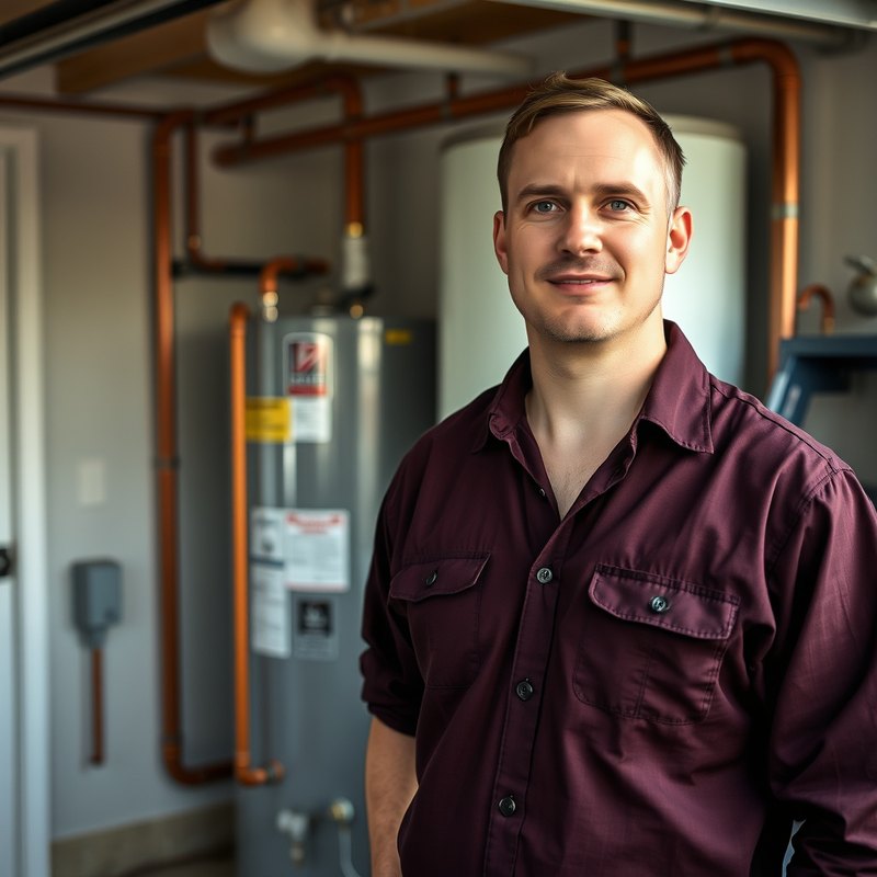 Water heater replacement in an Edmonds WA garage