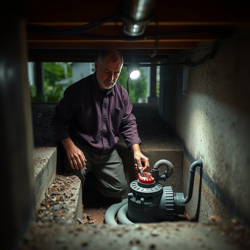 Sump pump and drainage work for an Edmonds WA crawlspace