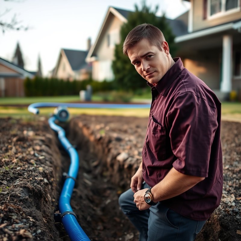 New water service line work at an Edmonds WA house