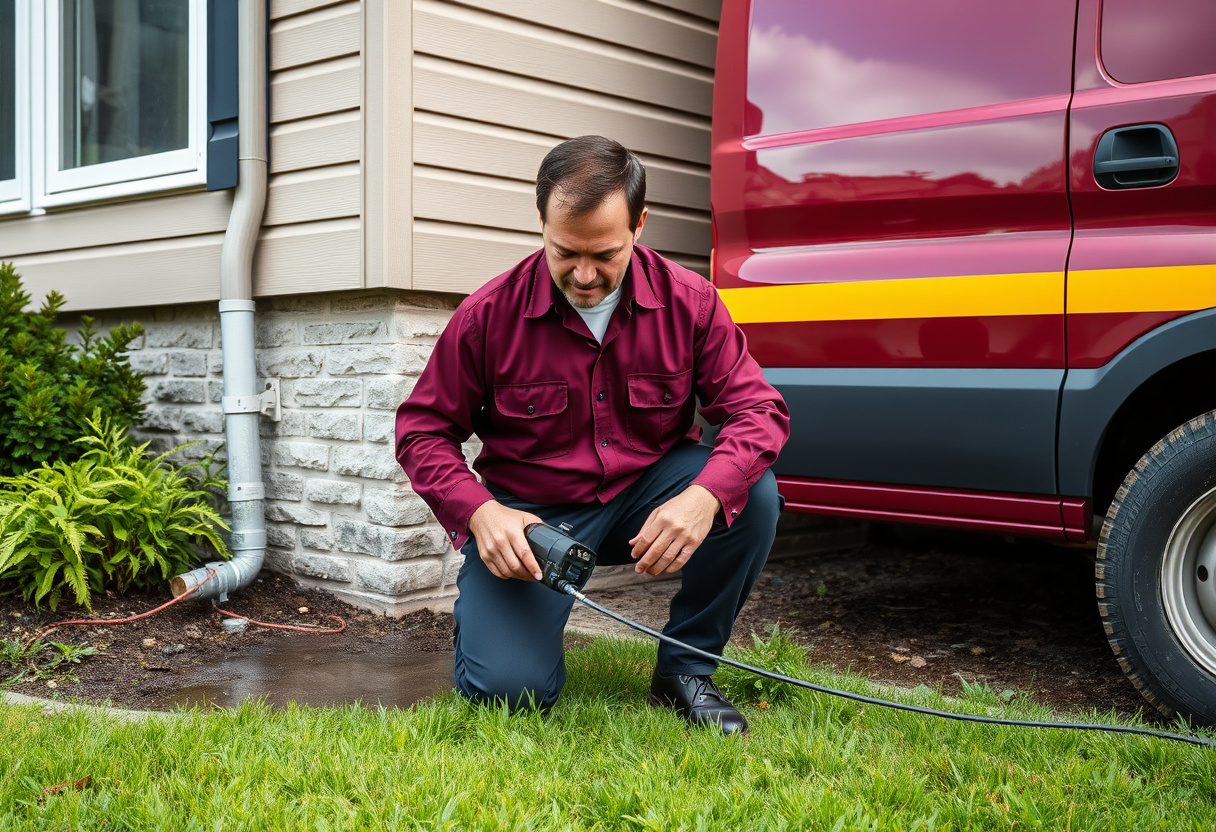 Locating a water service line leak at a Kirkland WA property