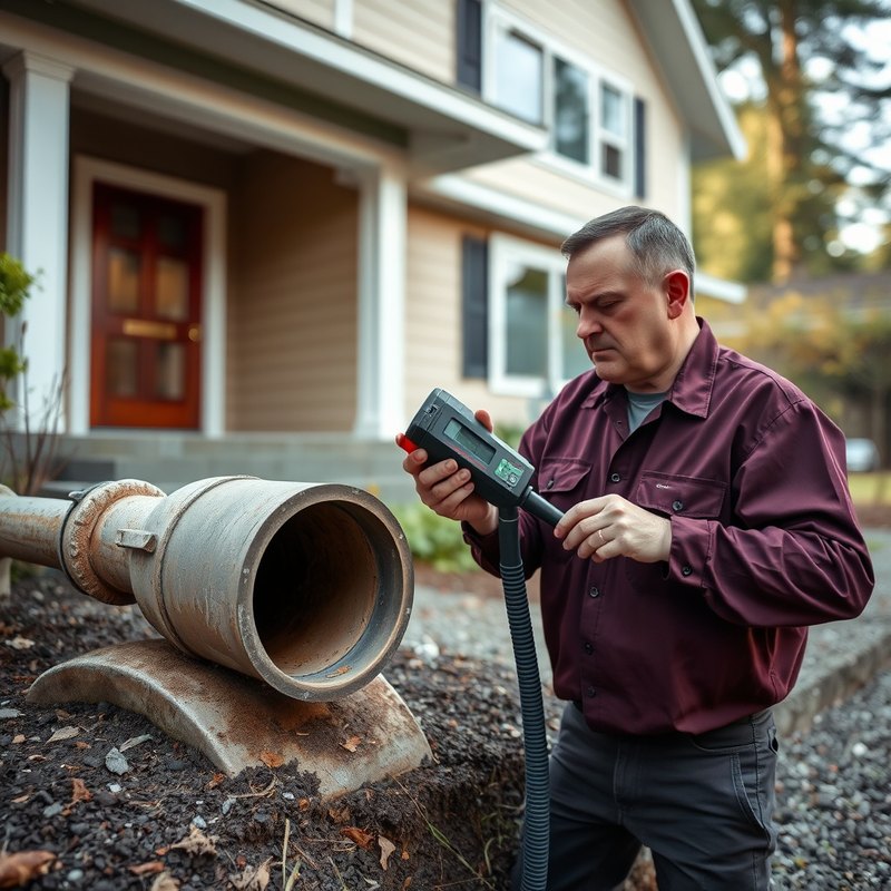 Side sewer camera inspection for a Lynnwood WA home