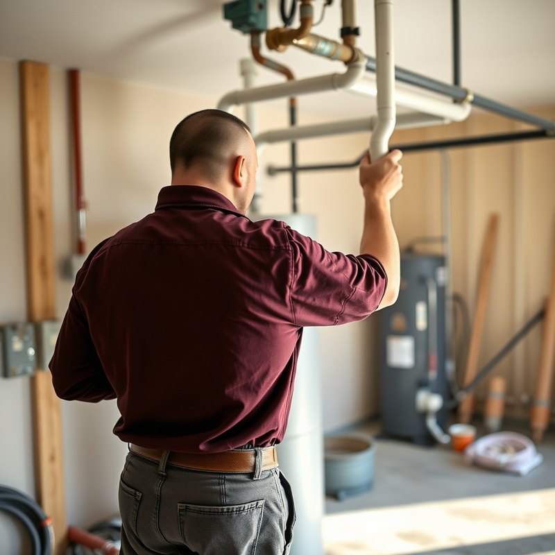 Heat pump water heater in a Marysville WA garage