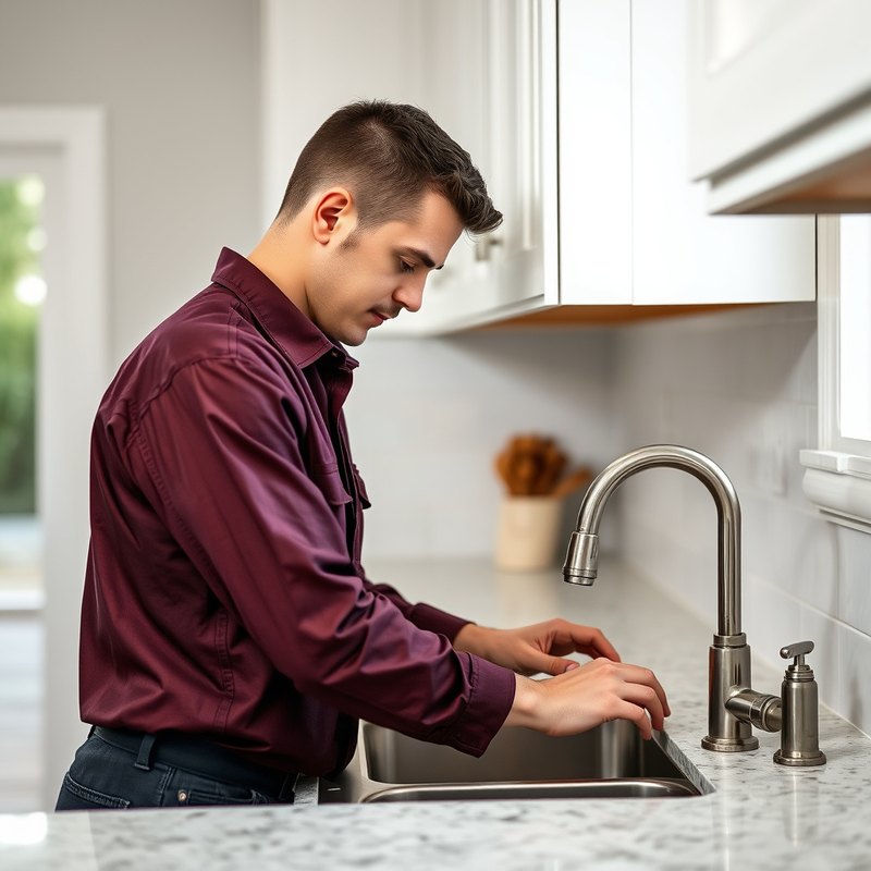 Kitchen faucet installation in a Mill Creek WA home