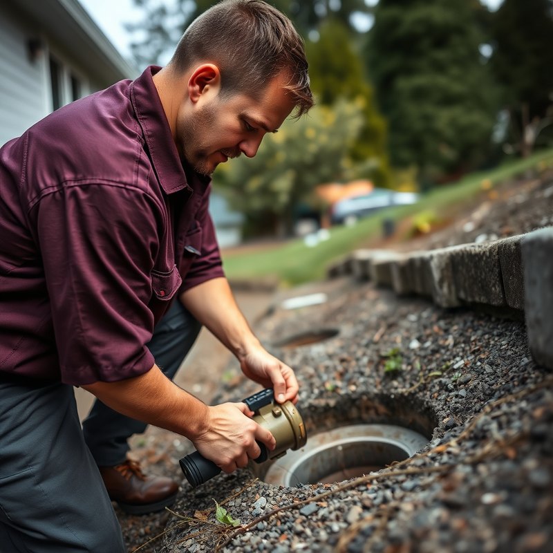 Side sewer camera inspection on a Mukilteo WA property