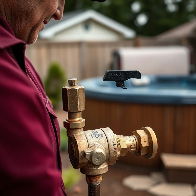 Irrigation backflow assembly at a Shoreline WA property