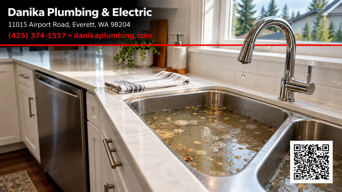 dishwasher backing up into the sink Everett WA